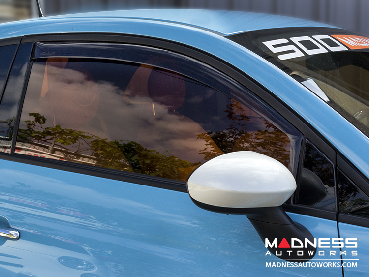 FIAT 500 Side Window Air Deflectors - "mini"